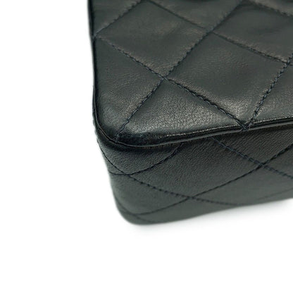 Chanel Chain Shoulder Bag Quilted 20 CC Logo Mini Lambskin Single Black — view 7