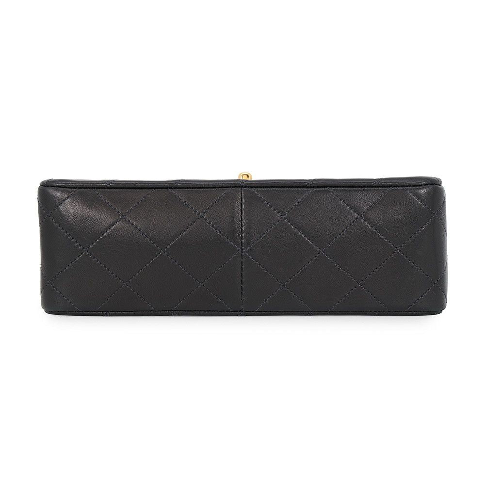 Chanel Chain Shoulder Bag Quilted 20 CC Logo Mini Lambskin Single Black — view 3