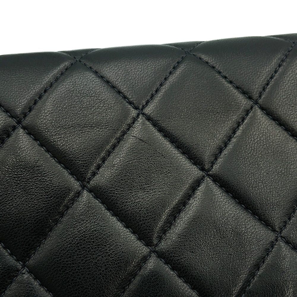 Chanel Chain Shoulder Bag Quilted 20 CC Logo Mini Lambskin Single Black — view 6