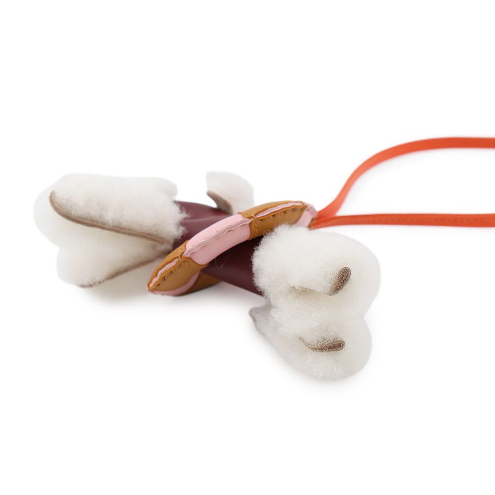 Hermes Bag Charm Badia la Mail Rouge Ash Few Eclususus Sesame Rose Sakura — view 2