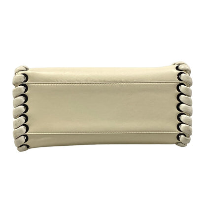 Fendi Handbag Peekaboo Iconic Small White Leather — view 5