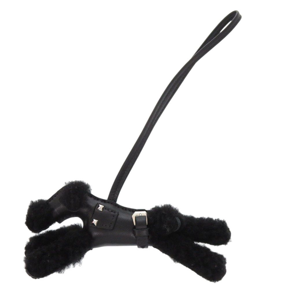 Hermes Buddy Thor Black Shearling Anumiro Bag Charm