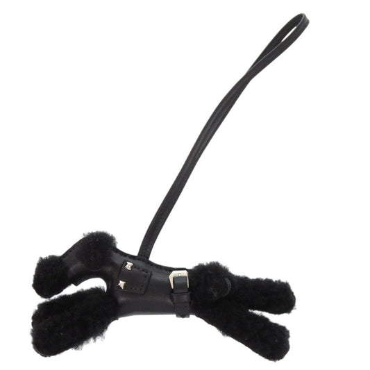 Hermes Buddy Thor Black Shearling Anumiro Bag Charm