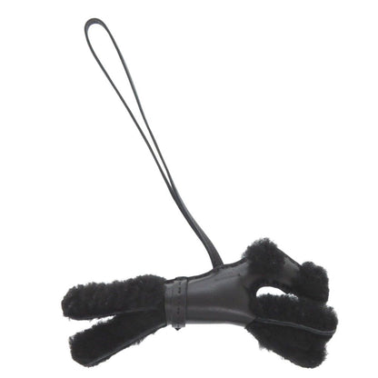 Hermes Buddy Thor Black Shearling Anumiro Bag Charm — view 3
