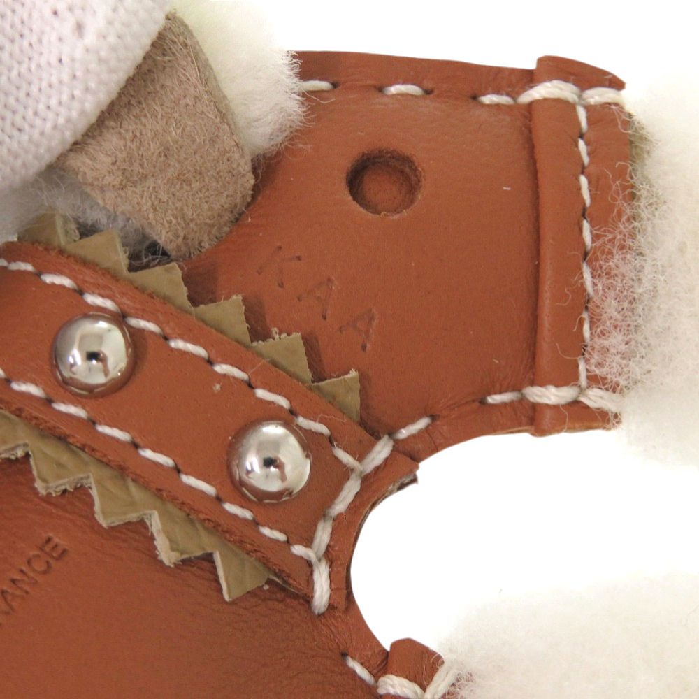 Hermes Buddy Studs Shearling New Milo Gold Silver Bag Charm Brown — view 5