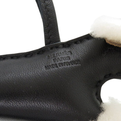 Hermes Buddy Shearling Anumiro Black Bag Charm — view 4
