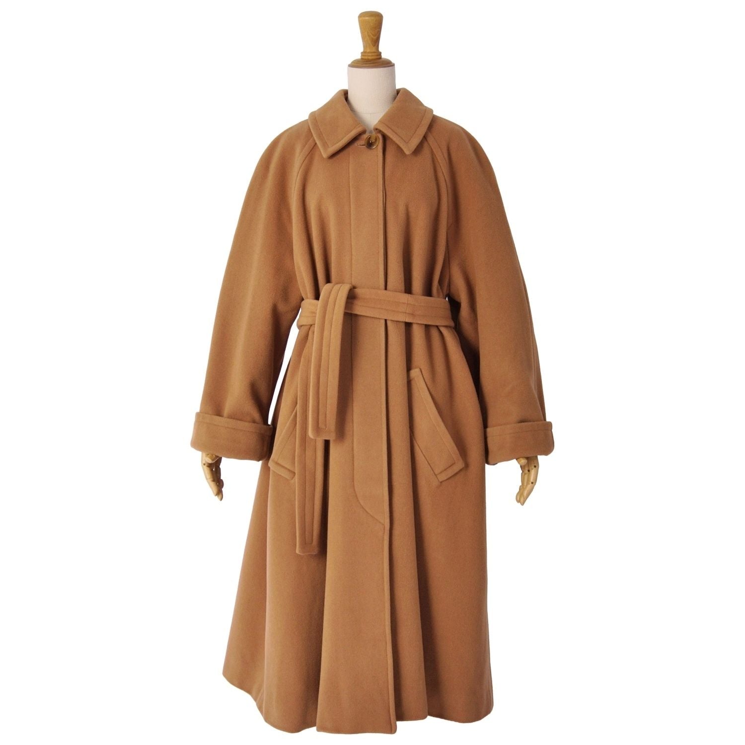 Celine Vintage Coat with Belt Soutien Collar — view 3