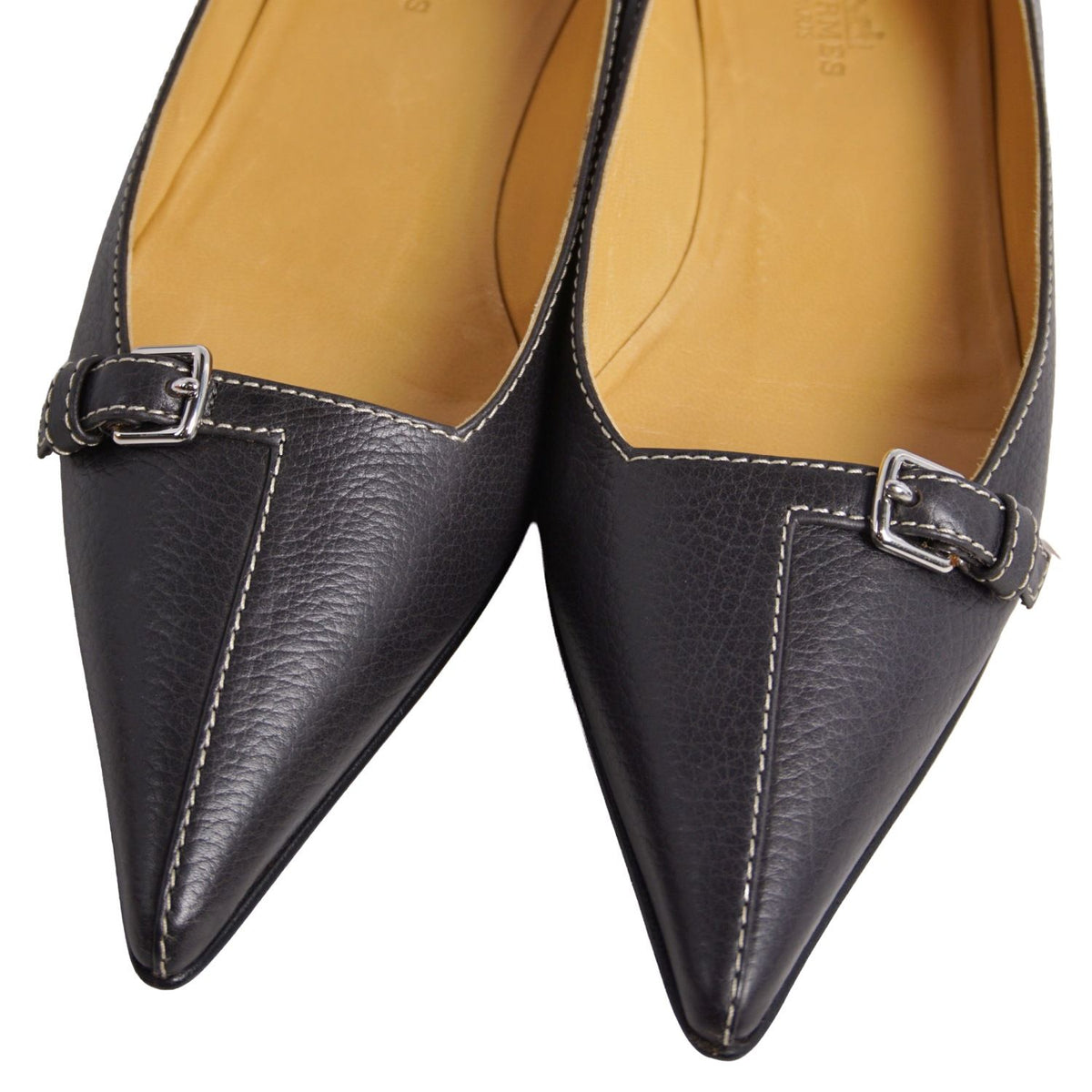 Hermes Pointed Toe Flats — view 3