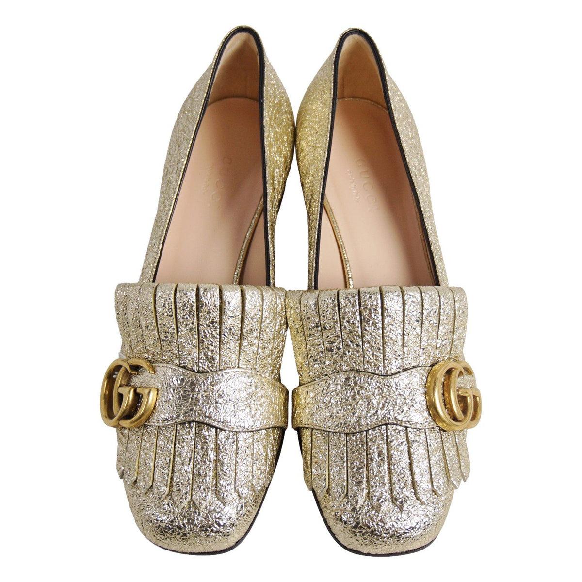 Gucci GG Marmont Leather Heels — view 4
