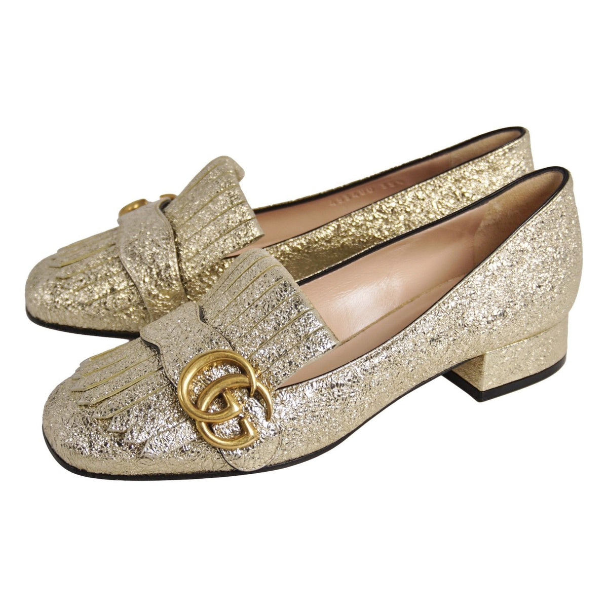 Gucci GG Marmont Leather Heels — view 2
