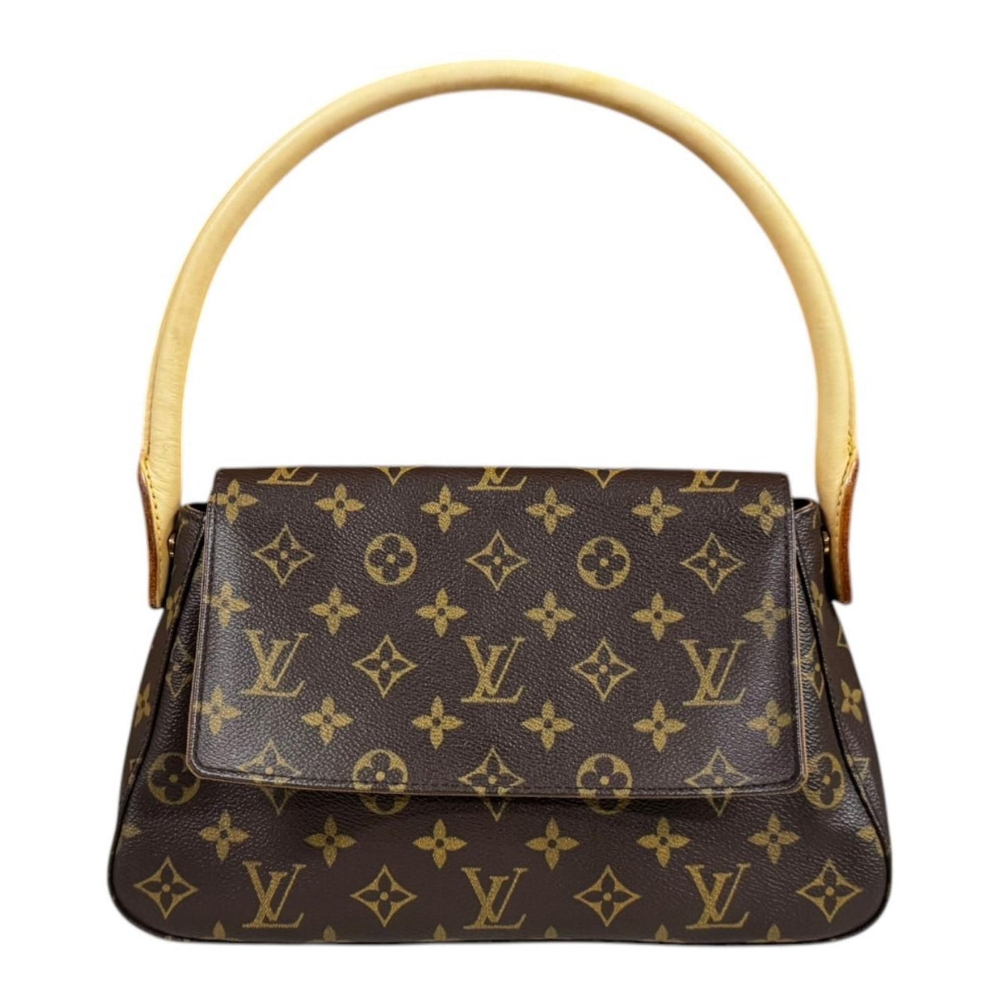 Louis Vuitton Mini Looping Monogram Handbag Canvas Brown Second