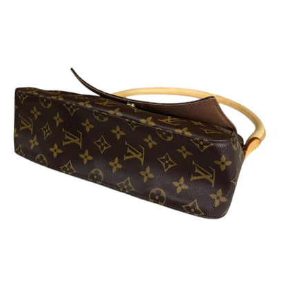 Louis Vuitton Mini Looping Monogram Handbag Canvas Brown Second — view 5