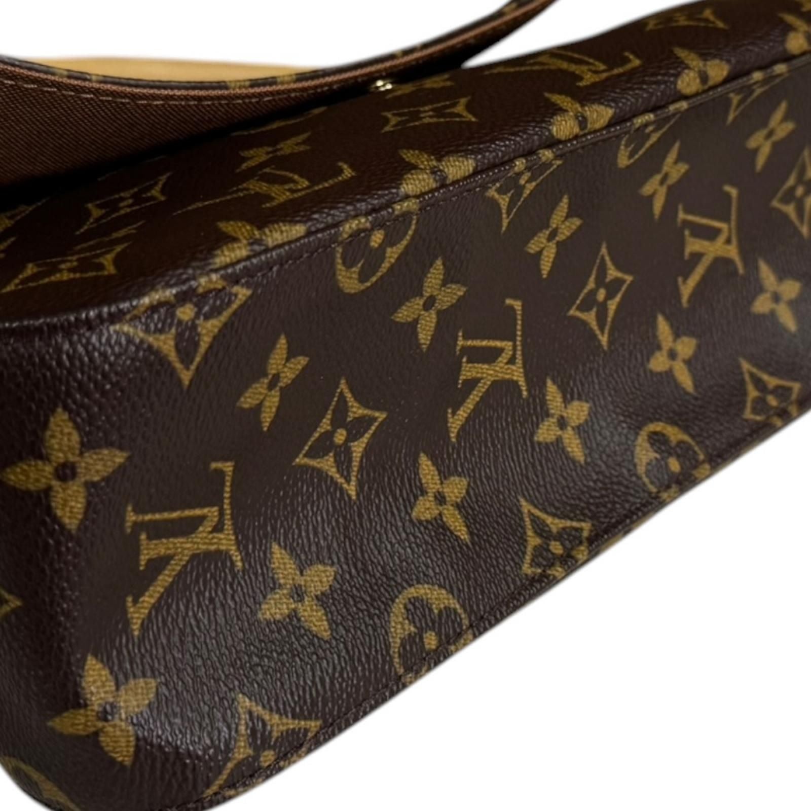 Louis Vuitton Mini Looping Monogram Handbag Canvas Brown Second — view 8