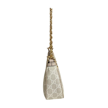 Gucci Small Ophidia Shoulder Bag GG Supremecanvas Beige Second — view 5