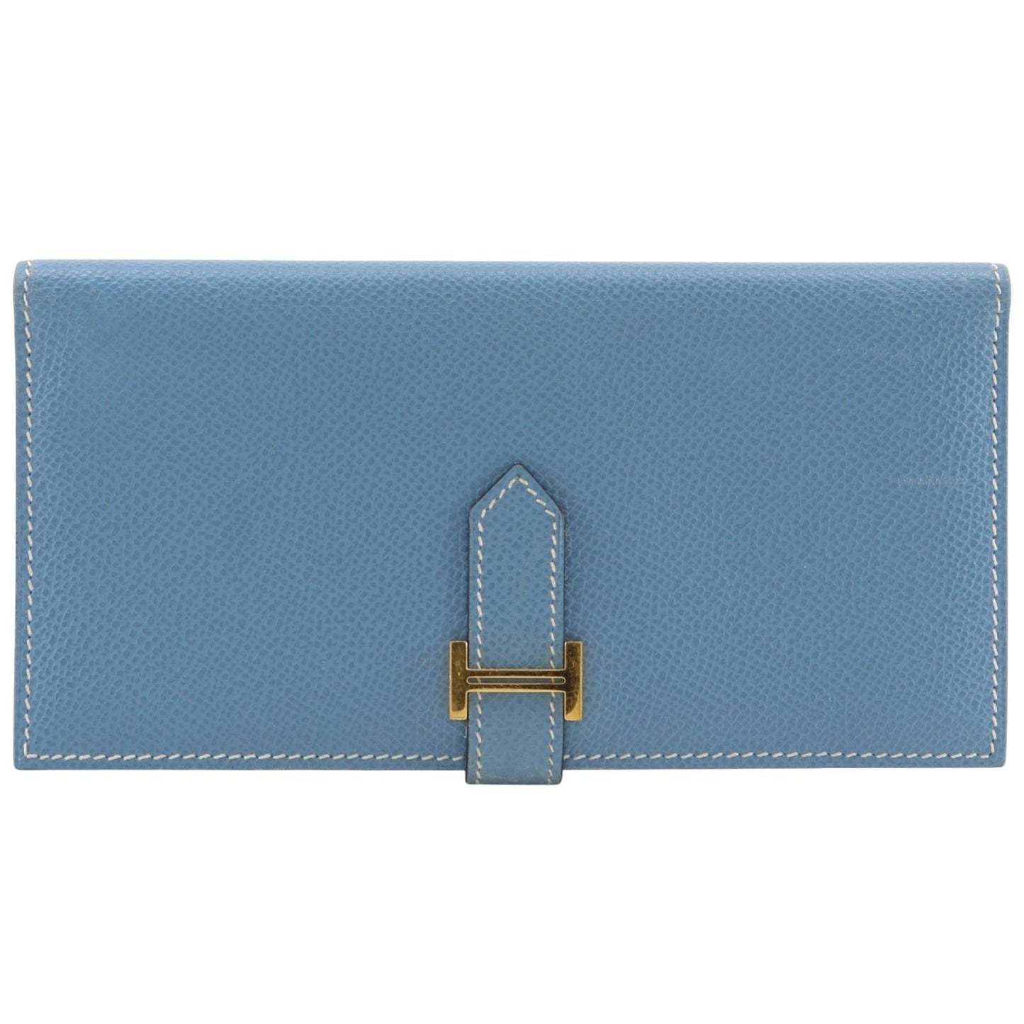 Hermes Bearn Classic Veau Epsom Light Blue I Wallet