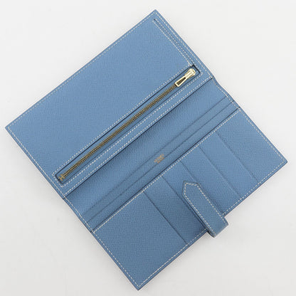 Hermes Bearn Classic Veau Epsom Light Blue I Wallet — view 5