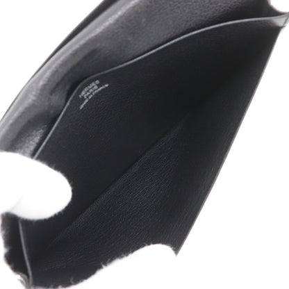 Hermes Mc2 Fleming Leather Black L Billfold Wallet — view 7