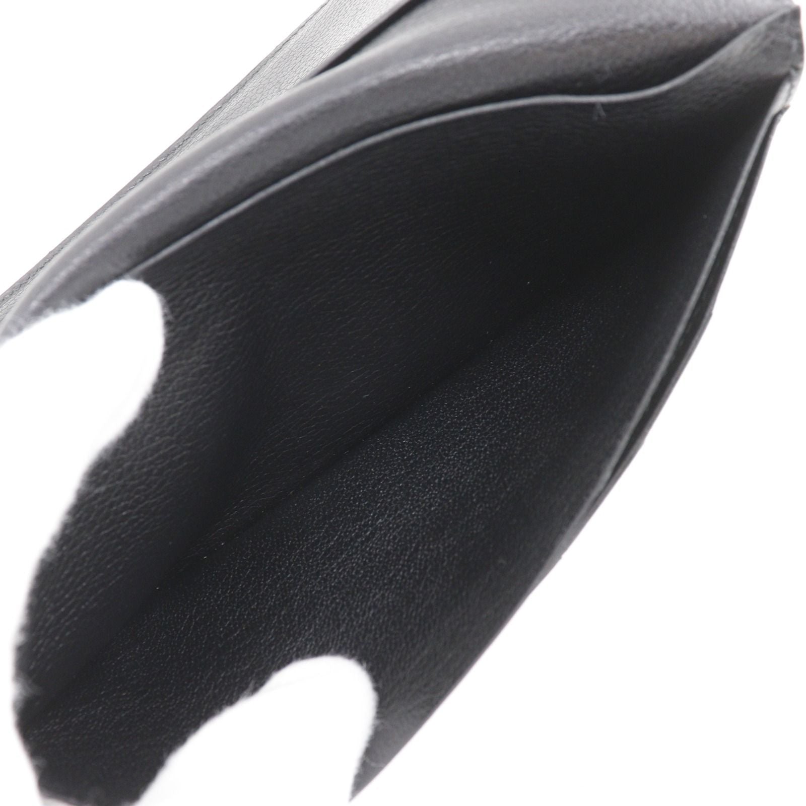 Hermes Mc2 Fleming Leather Black L Billfold Wallet — view 9