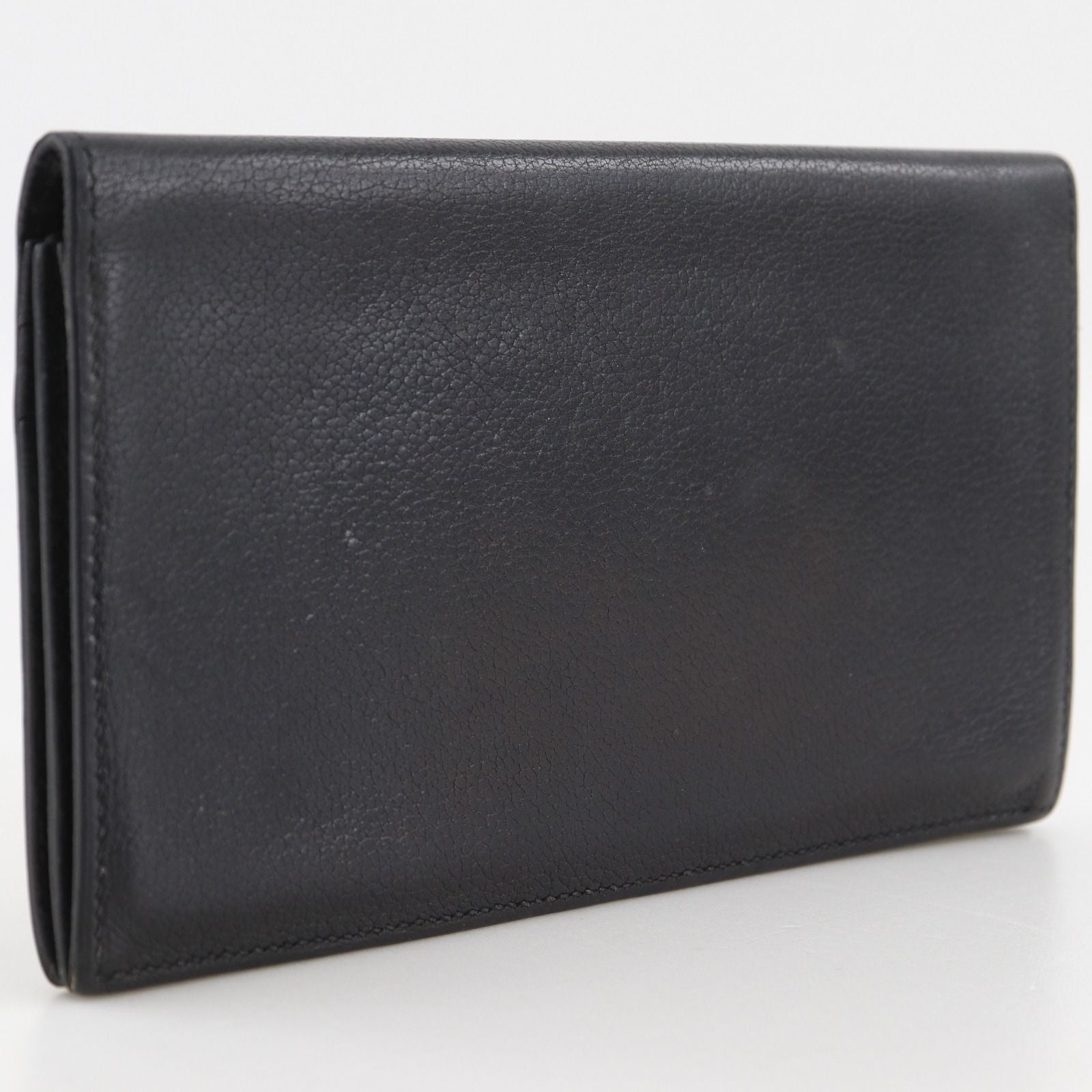 Hermes Mc2 Fleming Leather Black L Billfold Wallet — view 3
