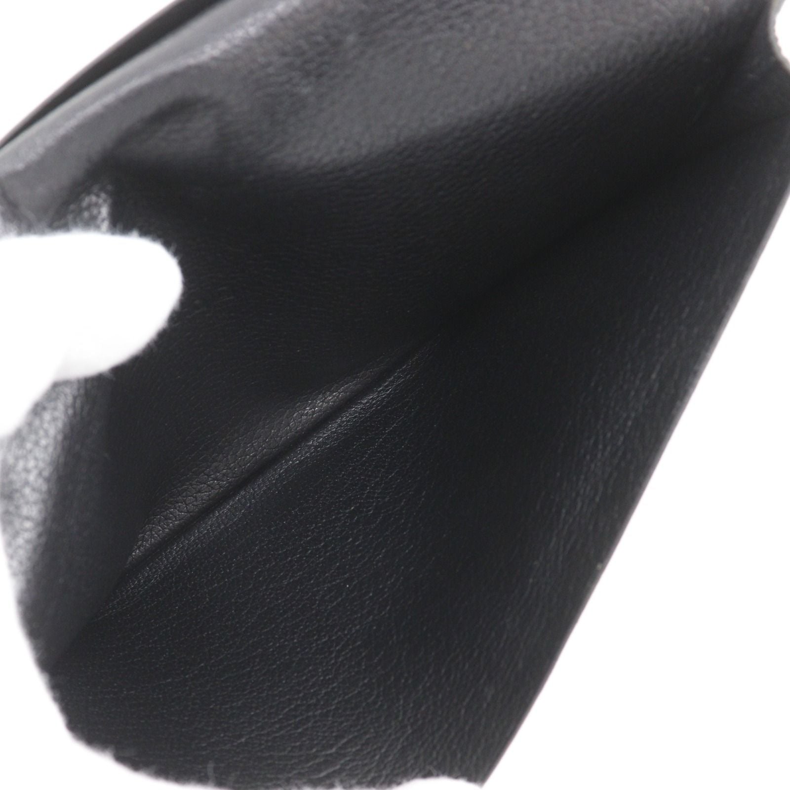 Hermes Mc2 Fleming Leather Black L Billfold Wallet — view 6