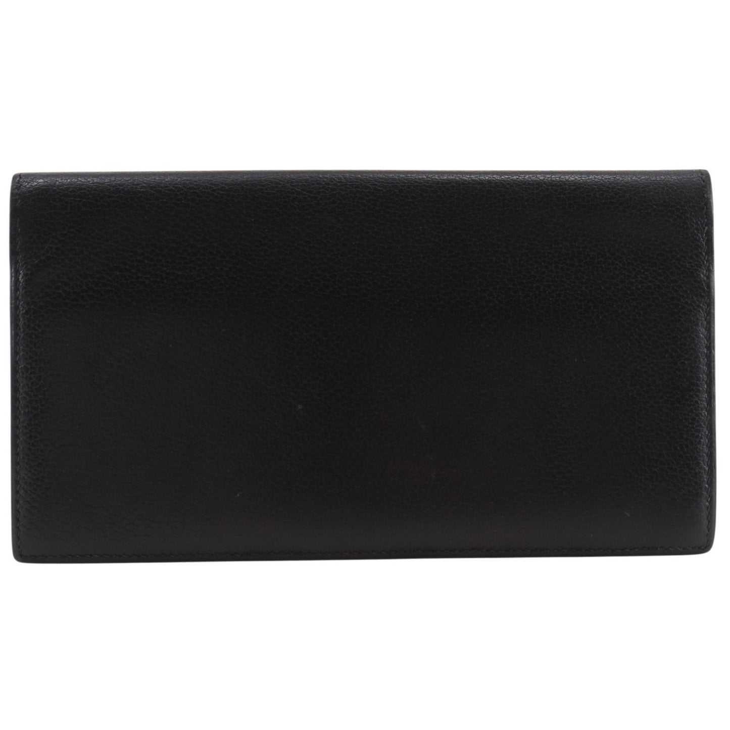 Hermes Mc2 Fleming Leather Black L Billfold Wallet