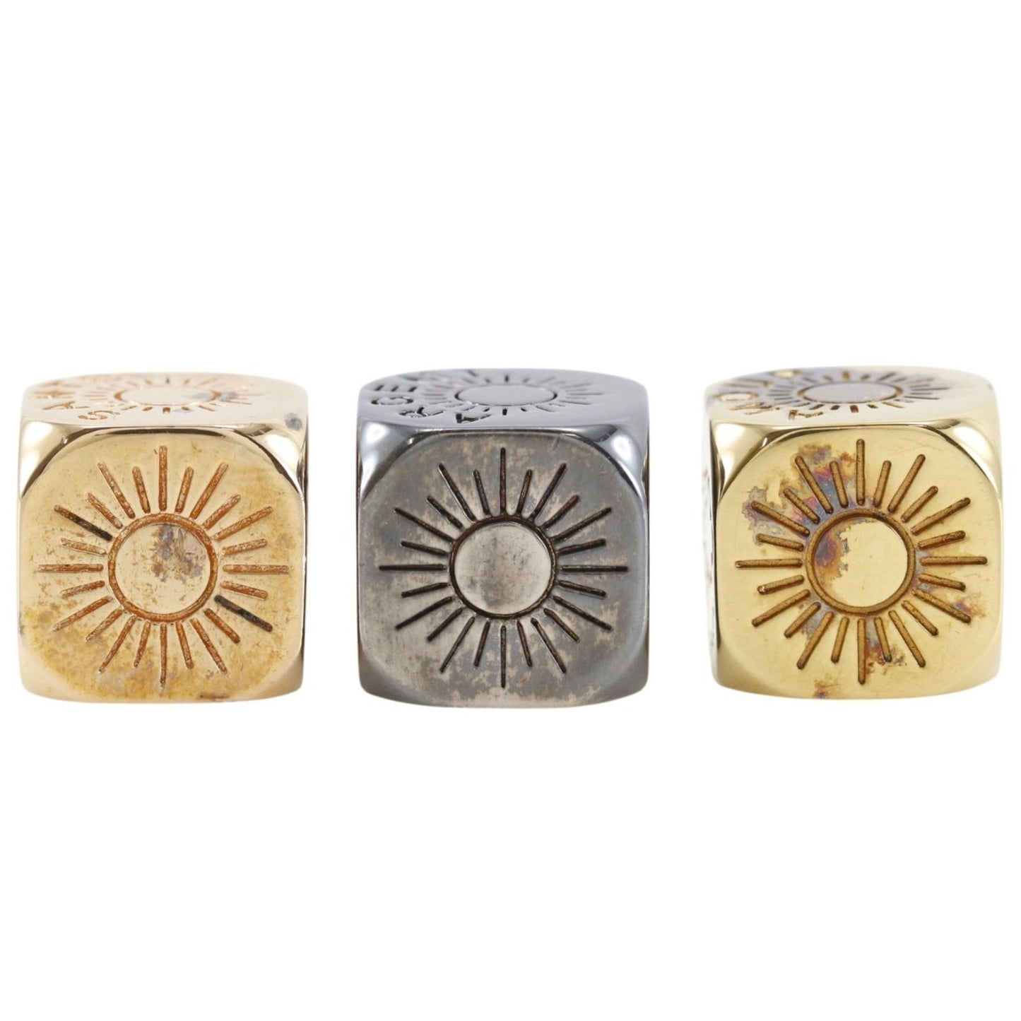 Hermes Fortuna Dice 3 Pieces Vintage Metal Vanity — view 4