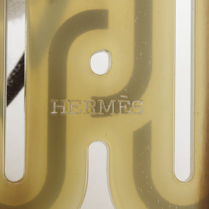 Hermes Motif Buffalo Horn Brown Necklace — view 8