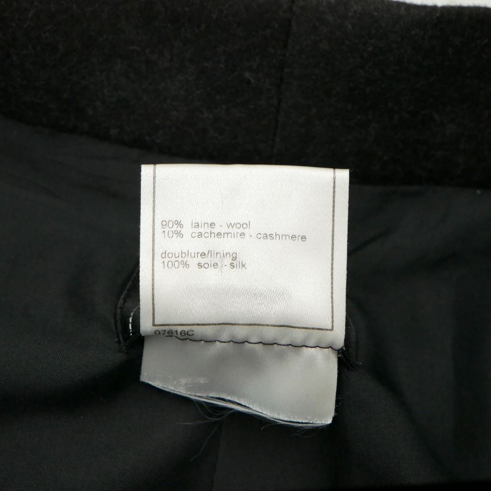 Chanel Vintage Pants 38 CC Logo Button High Waist Wide Trousers — view 8