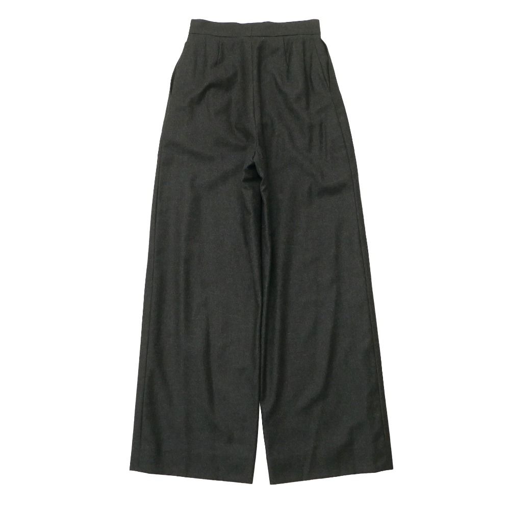 Chanel Vintage Pants 38 CC Logo Button High Waist Wide Trousers — view 2