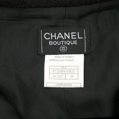 Chanel Vintage Pants 38 CC Logo Button High Waist Wide Trousers — view 7
