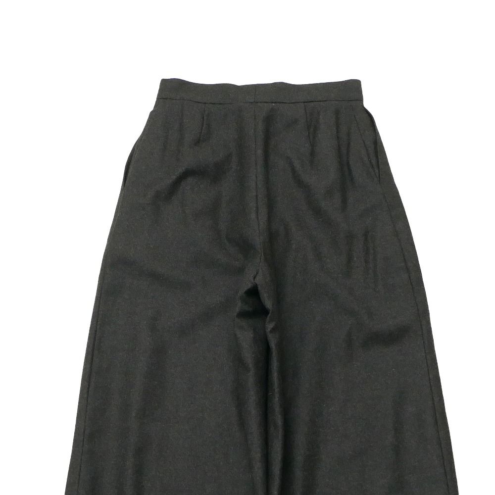 Chanel Vintage Pants 38 CC Logo Button High Waist Wide Trousers — view 5
