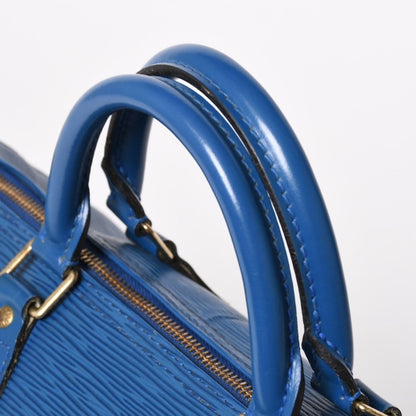 Louis Vuitton Speedy 30 Epi Boston Bag Leather Toledo Blue Gold — view 7