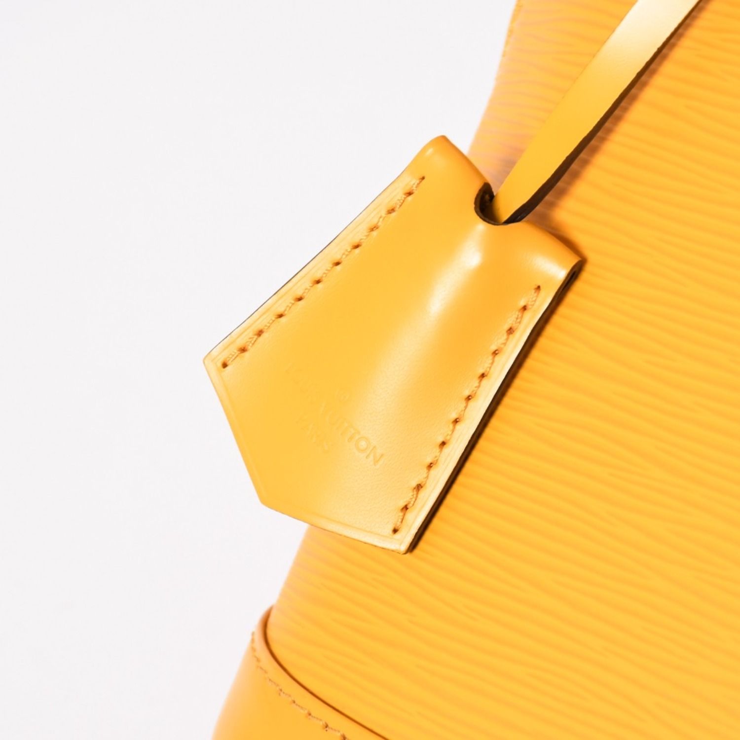 Louis Vuitton Alma Handbag Epi Leather Yellow Silver — view 7