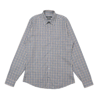 Gucci Slim Long Sleeve Shirt 39 15.5 Check