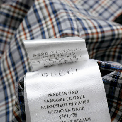 Gucci Slim Long Sleeve Shirt 39 15.5 Check — view 7