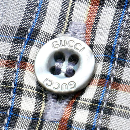 Gucci Slim Long Sleeve Shirt 39 15.5 Check — view 5