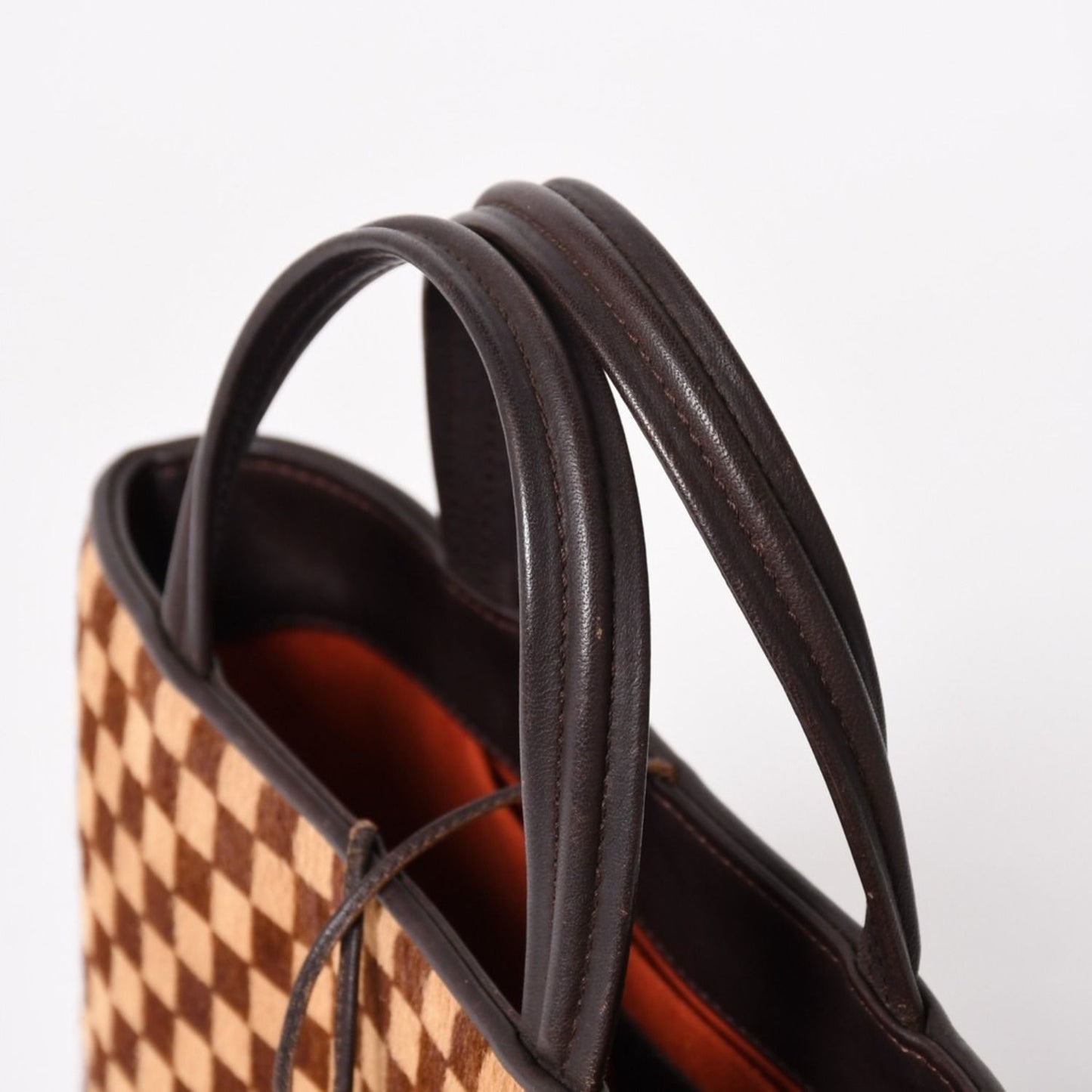 Louis Vuitton Impala Handbag Calf Hair Damier Sauvage Brown Beige — view 5