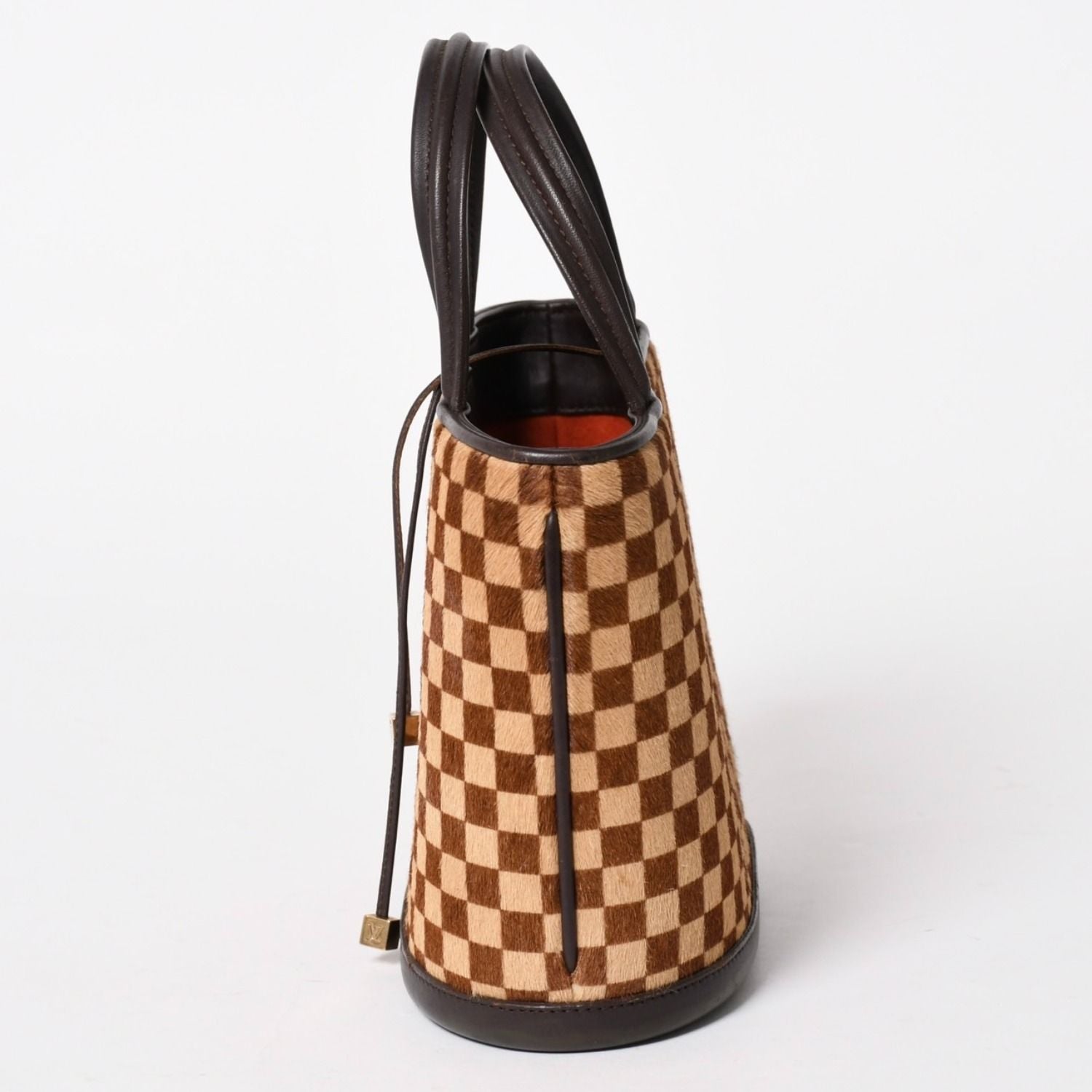 Louis Vuitton Impala Handbag Calf Hair Damier Sauvage Brown Beige — view 4