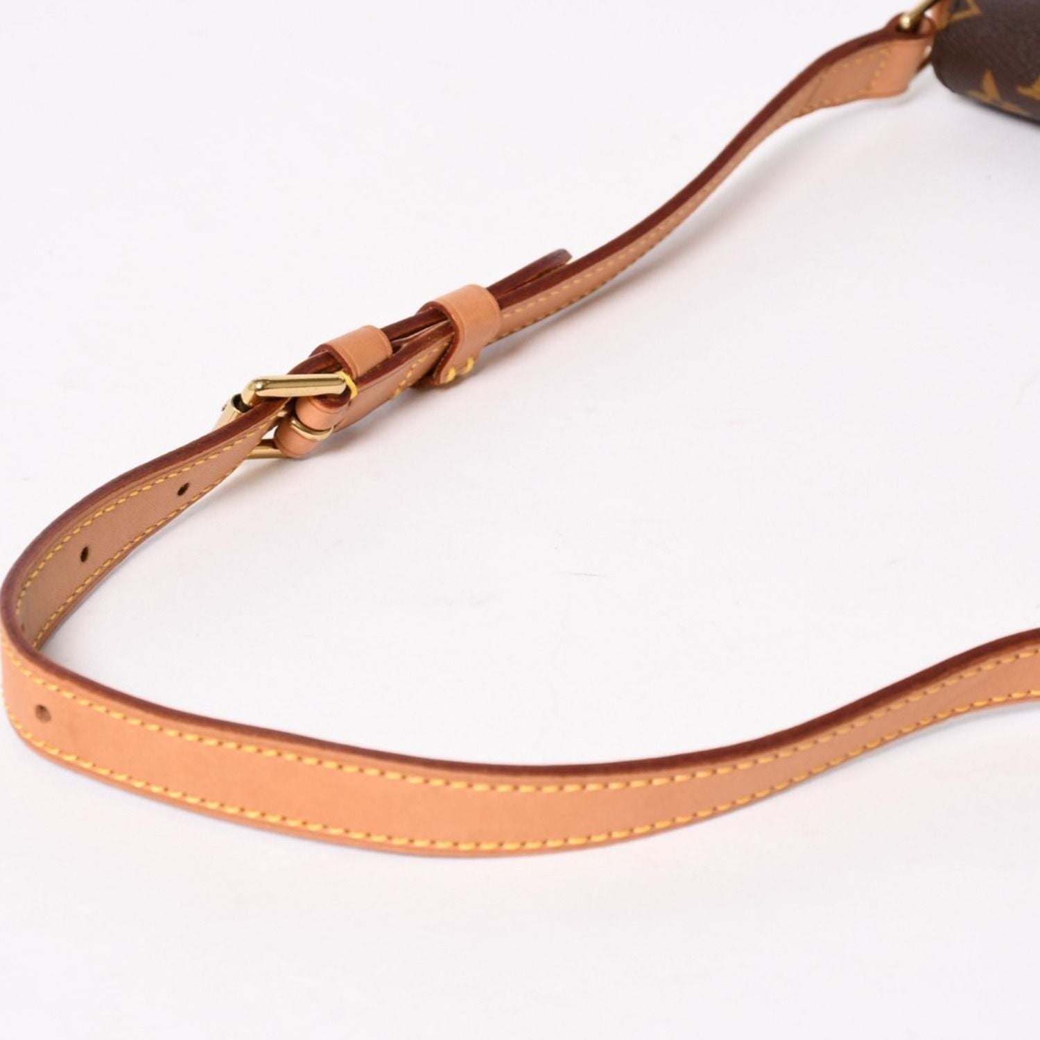Louis Vuitton Musette Tango Shoulder Bag Monogram Canvas Brown Gold — view 5