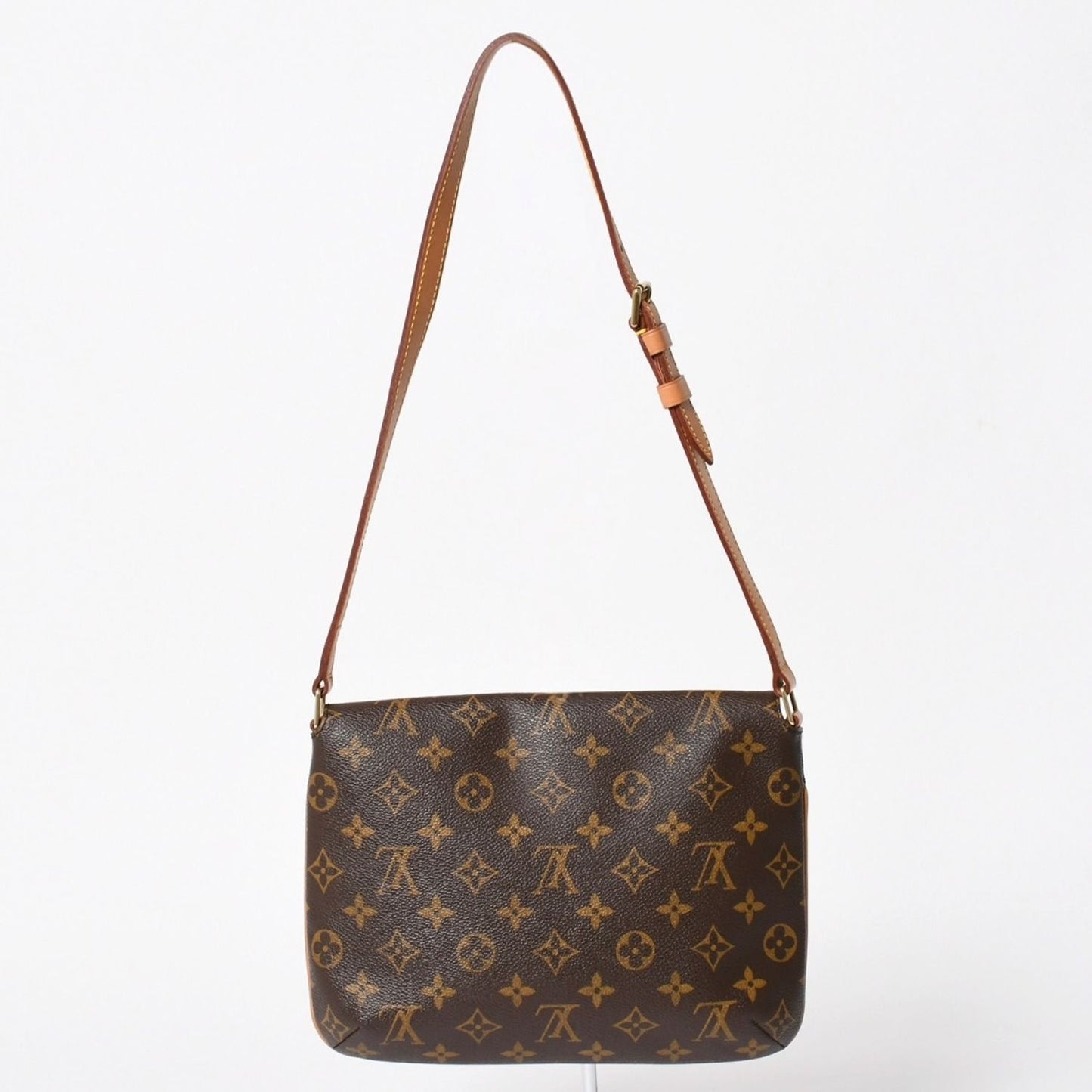 Louis Vuitton Musette Tango Shoulder Bag Monogram Canvas Brown Gold — view 2