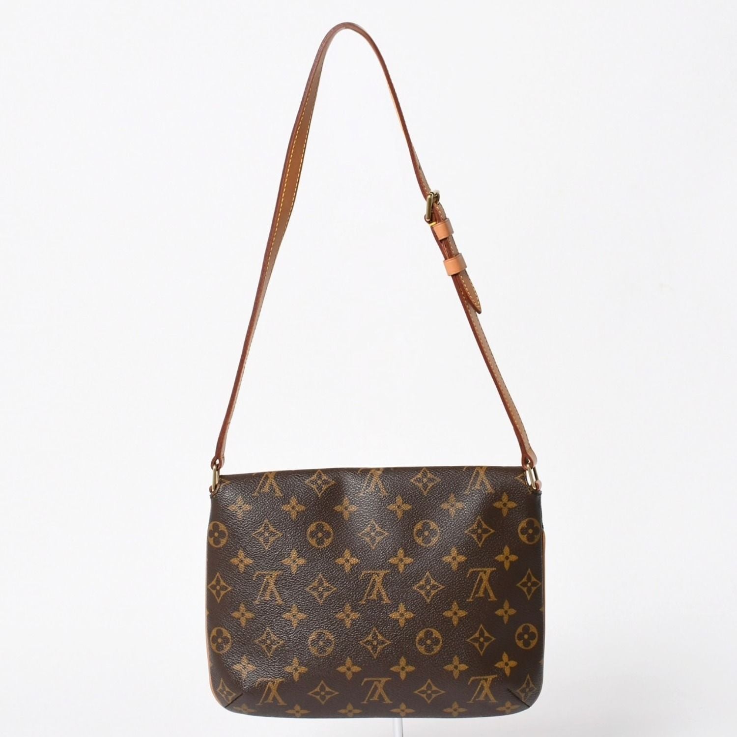 Louis Vuitton Musette Tango Shoulder Bag Monogram Canvas Brown Gold — view 2