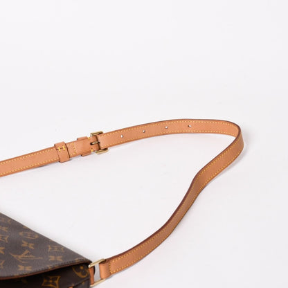 Louis Vuitton Musette Tango Shoulder Bag Monogram Canvas Brown Gold — view 6