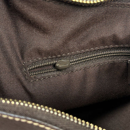Gucci GG Pattern Shoulder Bag Abbey Canvas Brown — view 7