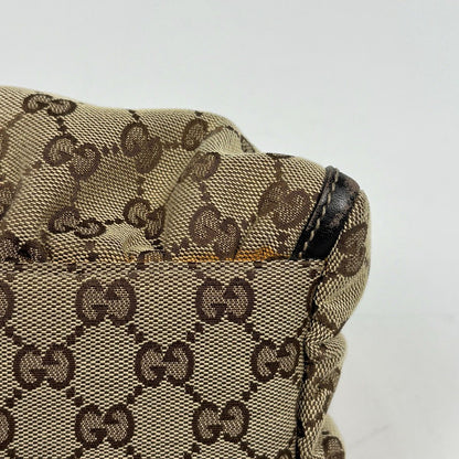 Gucci GG Pattern Shoulder Bag Abbey Canvas Brown — view 3