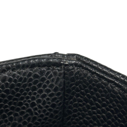 Chanel CC Logo Chain Tote Shoulder Bag Quilted Petite Shopping PST Bag Caviar — view 8