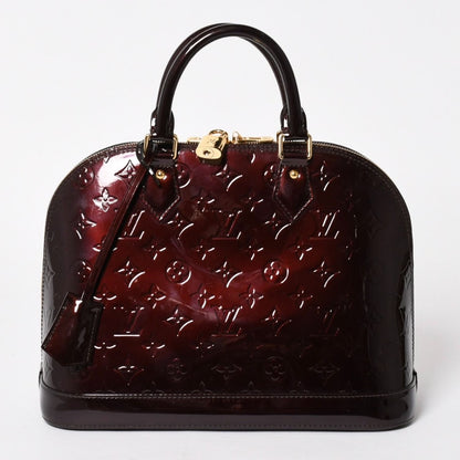 Louis Vuitton Alma PM Amarante Wine Red Handbag Gold