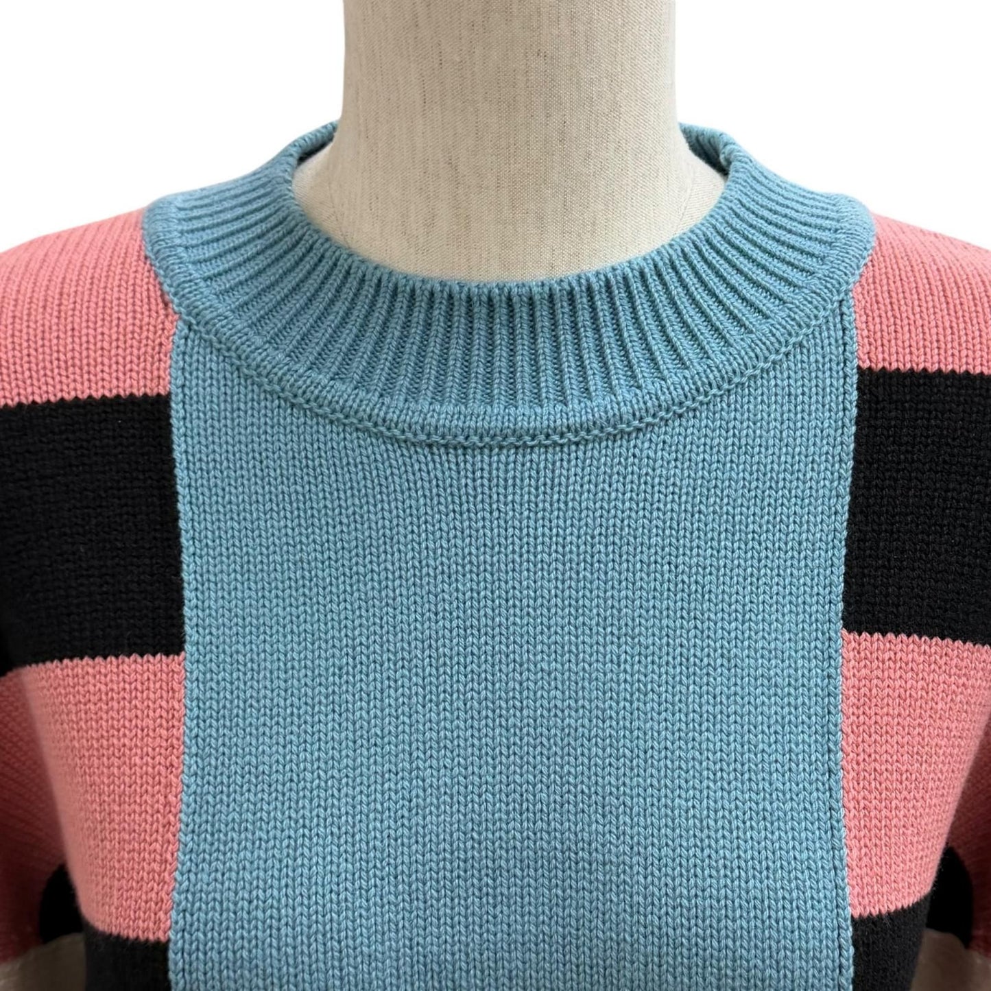 Hermes Lettres Equestres Cashmere Crew Neck Long Sleeve Sweater Knit Multi 38 — view 2