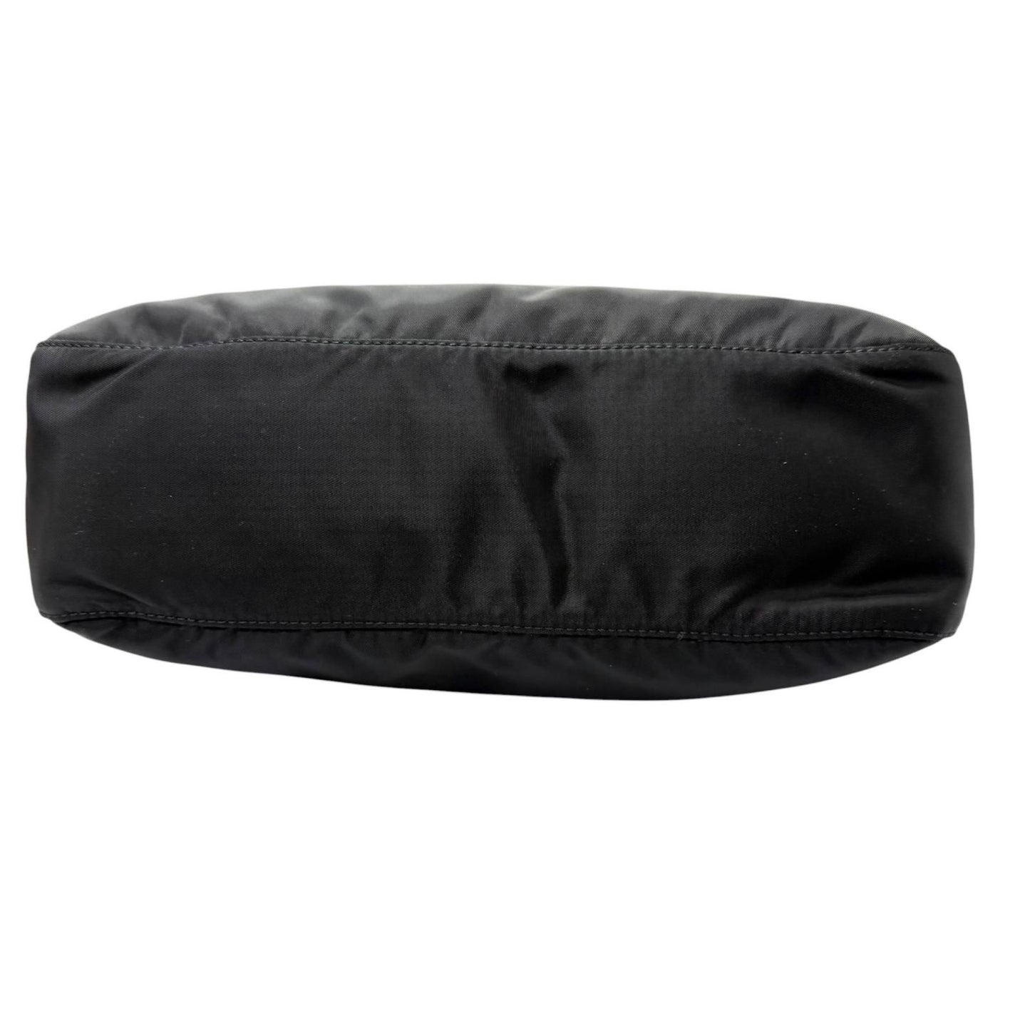 Prada Leather Re-Nylon Triangle Logo Pouch Crossbody Shoulder Bag Black — view 5