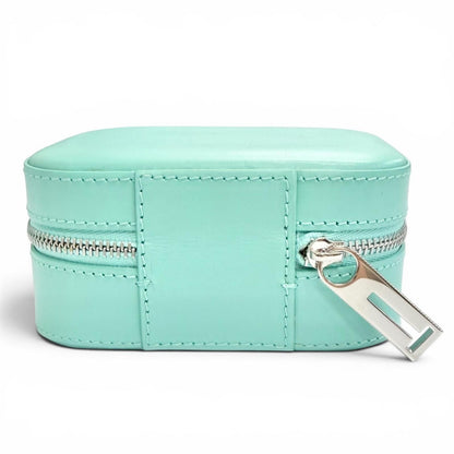 Tiffany & Co Rectangular Leather Case Cobalt Blue Silver — view 4