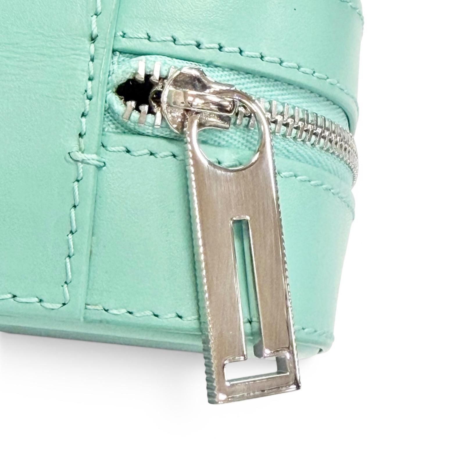 Tiffany & Co Rectangular Leather Case Cobalt Blue Silver — view 7